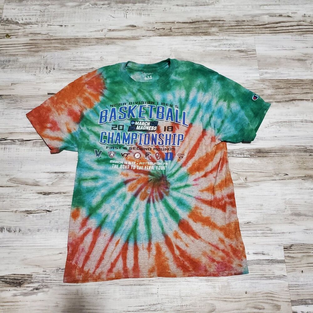 2018 March Madness Tye Dye Shirt Size Medium Hand Tye Dyed College Basketball